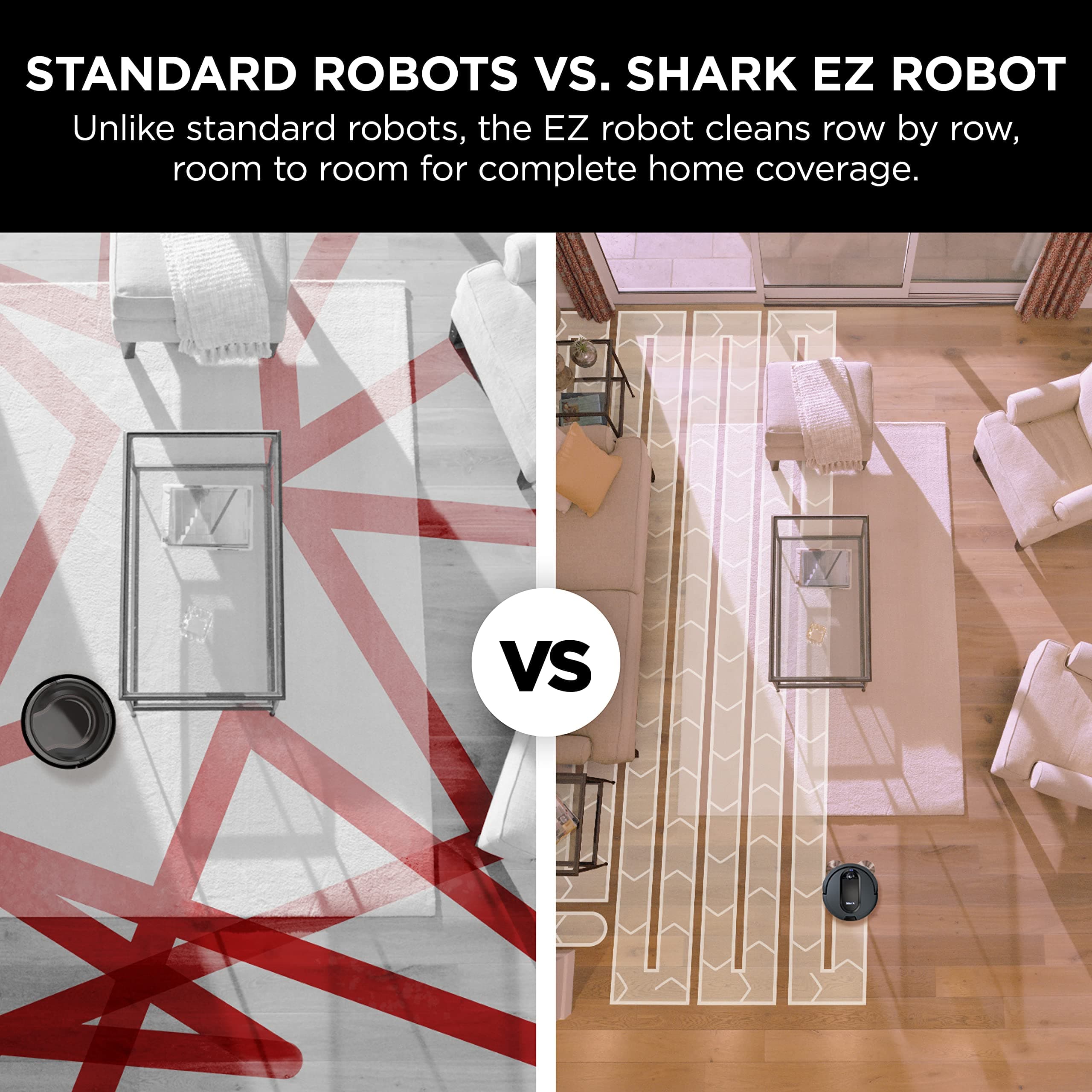 Shark RV912S EZ Robot Vacuum with Self-Empty Base, Bagless, Row-by-Row Cleaning, Perfect for Pet Hair, Compatible with Alexa, Wi-Fi, Dark Gray - Image 3