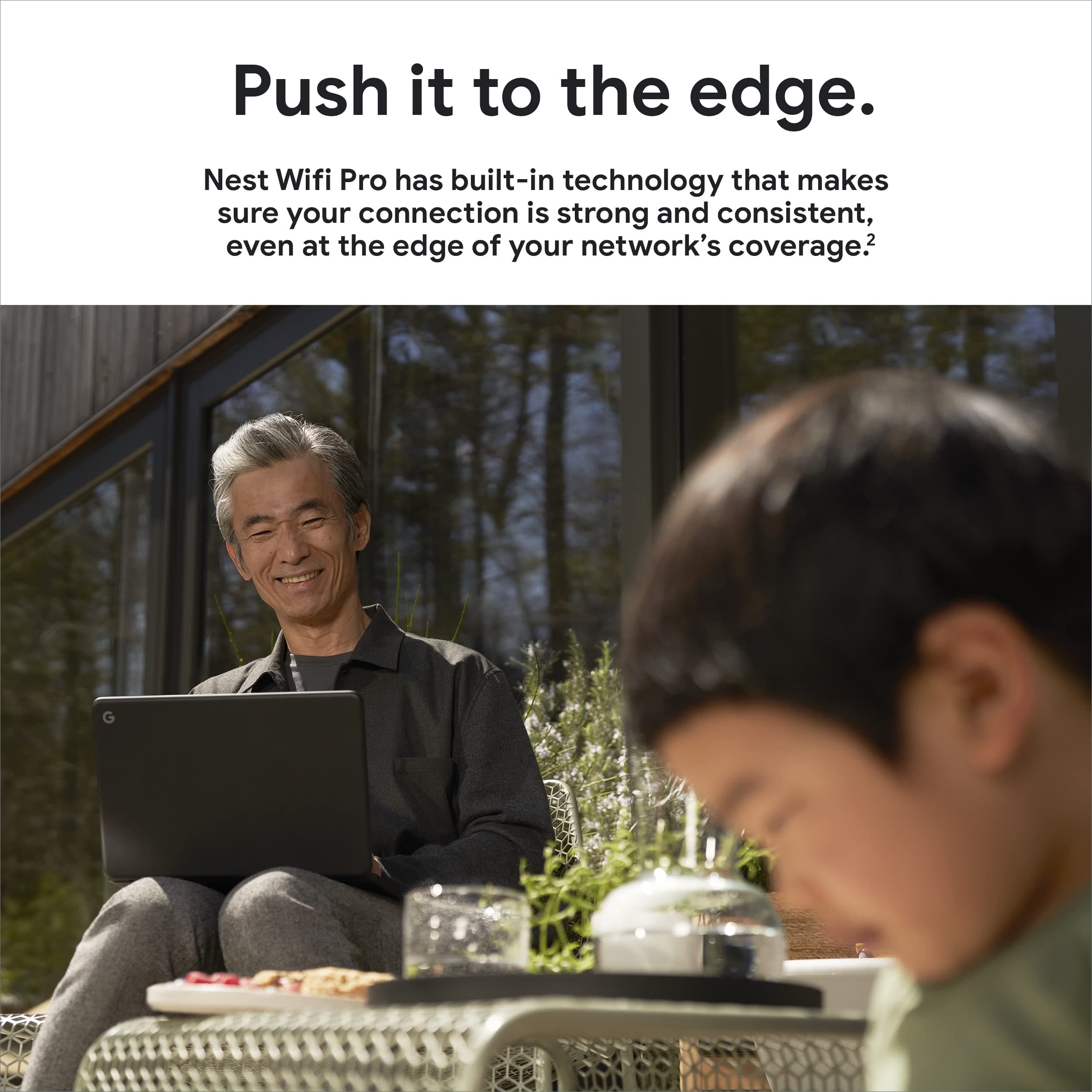 Google Nest WiFi Pro - Wi-Fi 6E - Reliable Home Wi-Fi System with Fast Speed and Whole Home Coverage - Mesh Router - 2 Pack - Snow - Image 9