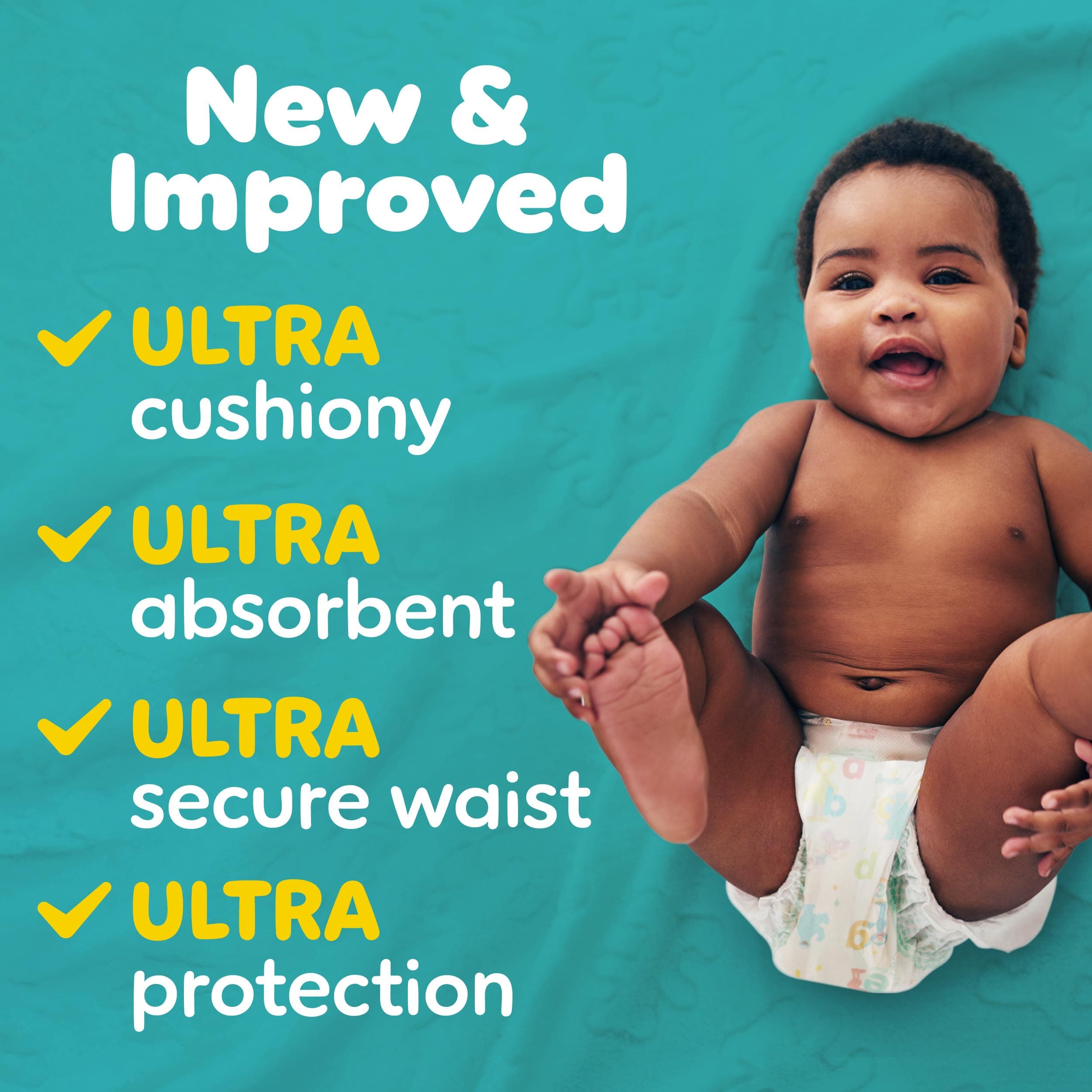 Pampers Diapers - Baby Dry - Size 3, 104 Count, Absorbent Disposable Infant Diaper (Packaging May Vary) - Image 2