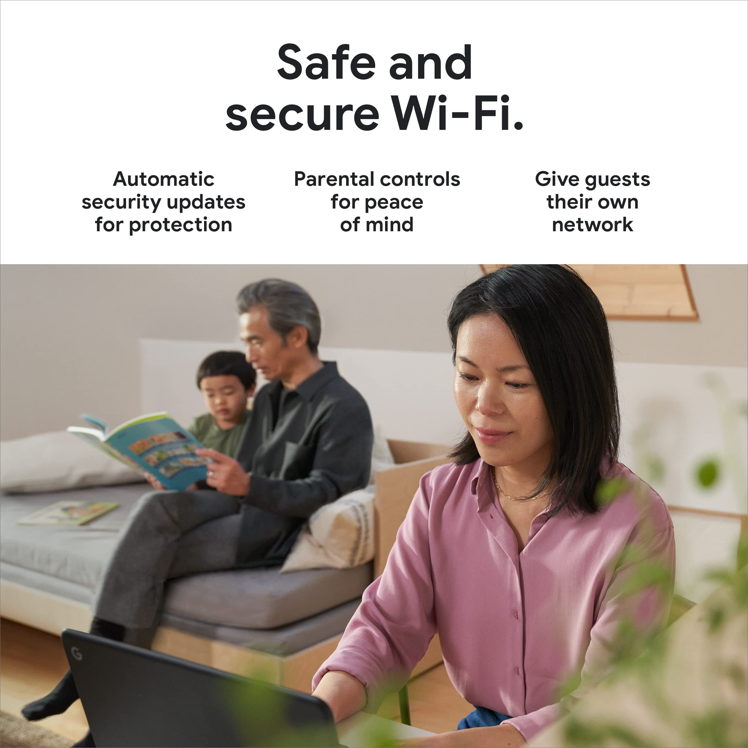 Google Nest WiFi Pro - Wi-Fi 6E - Reliable Home Wi-Fi System with Fast Speed and Whole Home Coverage - Mesh Router - 2 Pack - Snow - Image 4