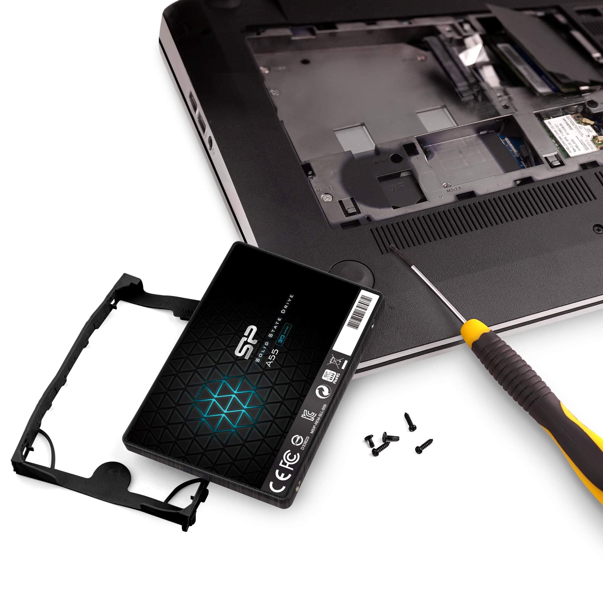 SP Silicon Power 4TB SSD 3D NAND A55 SLC Cache Performance Boost SATA III 2.5'' 7mm (0.28'') Internal Solid State Drive (SP004TBSS3A55S25) - Image 8