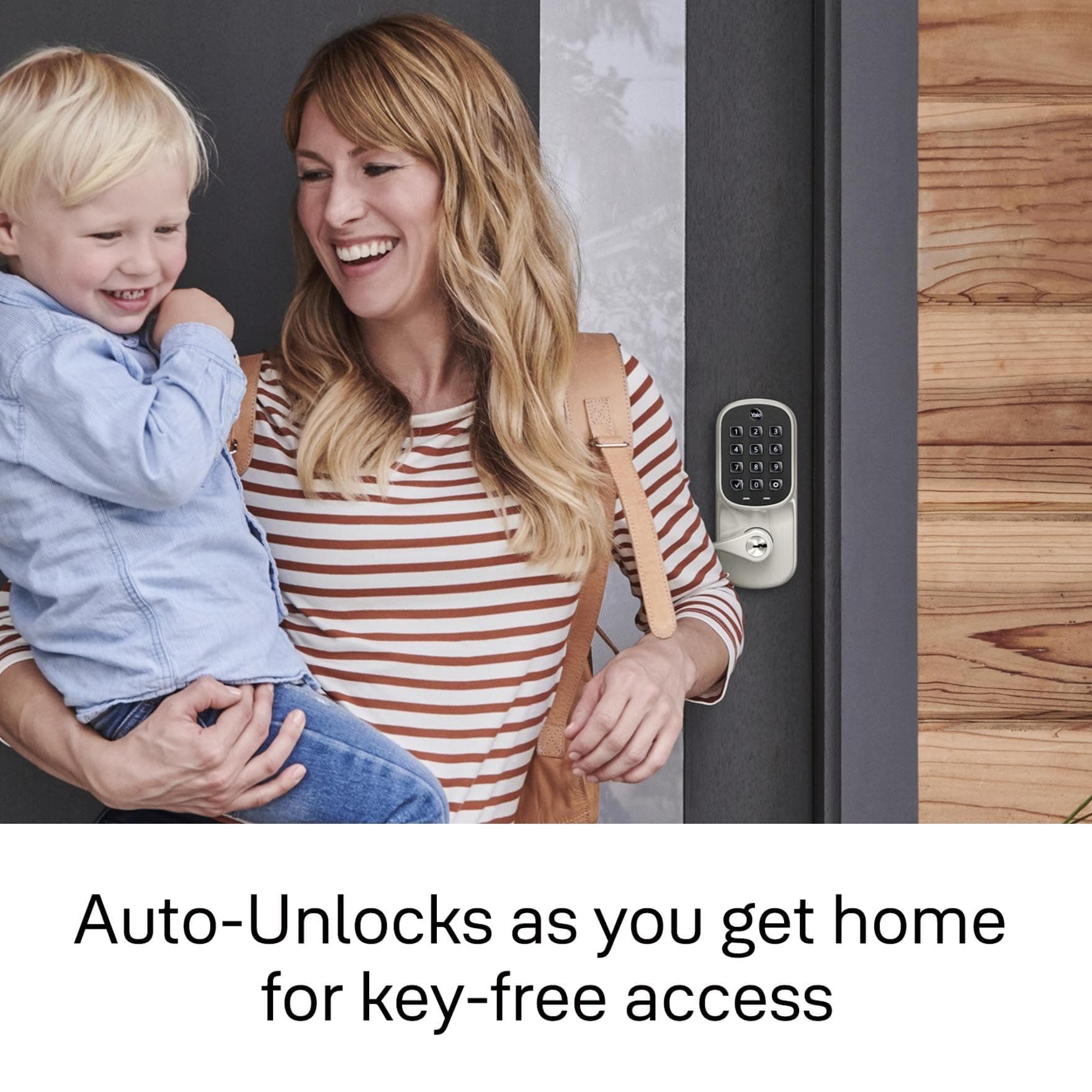 Yale Security Assure Lock Deadbolt, Satin Nickel Wi-Fi Connected Smart Lock with Back-Up Key and Digital Touchscreen Keypad for Code Entry and Remote Access, ‎YRD226-CBA-619 - Image 5