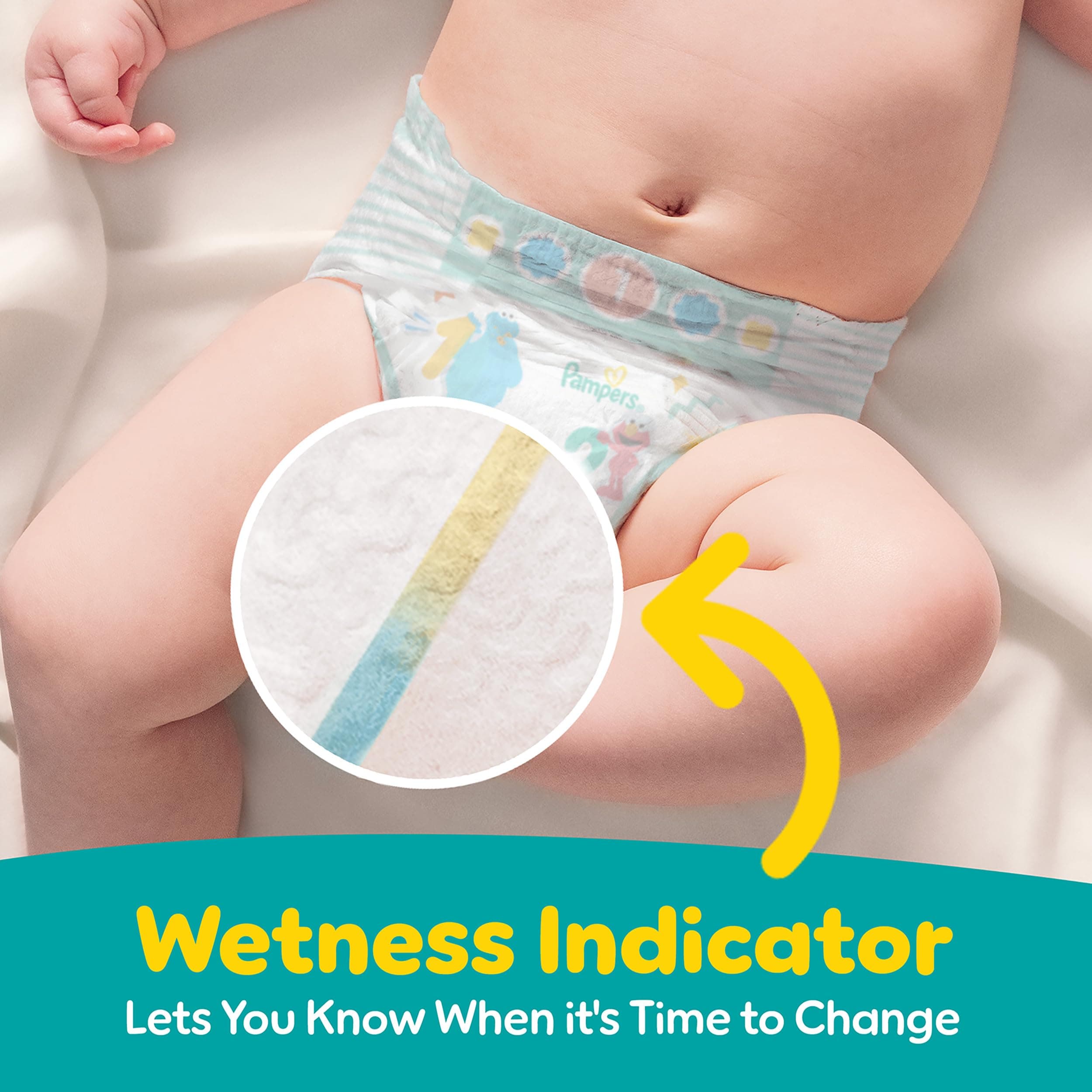 Pampers Diapers - Baby Dry - Size 3, 104 Count, Absorbent Disposable Infant Diaper (Packaging May Vary) - Image 8