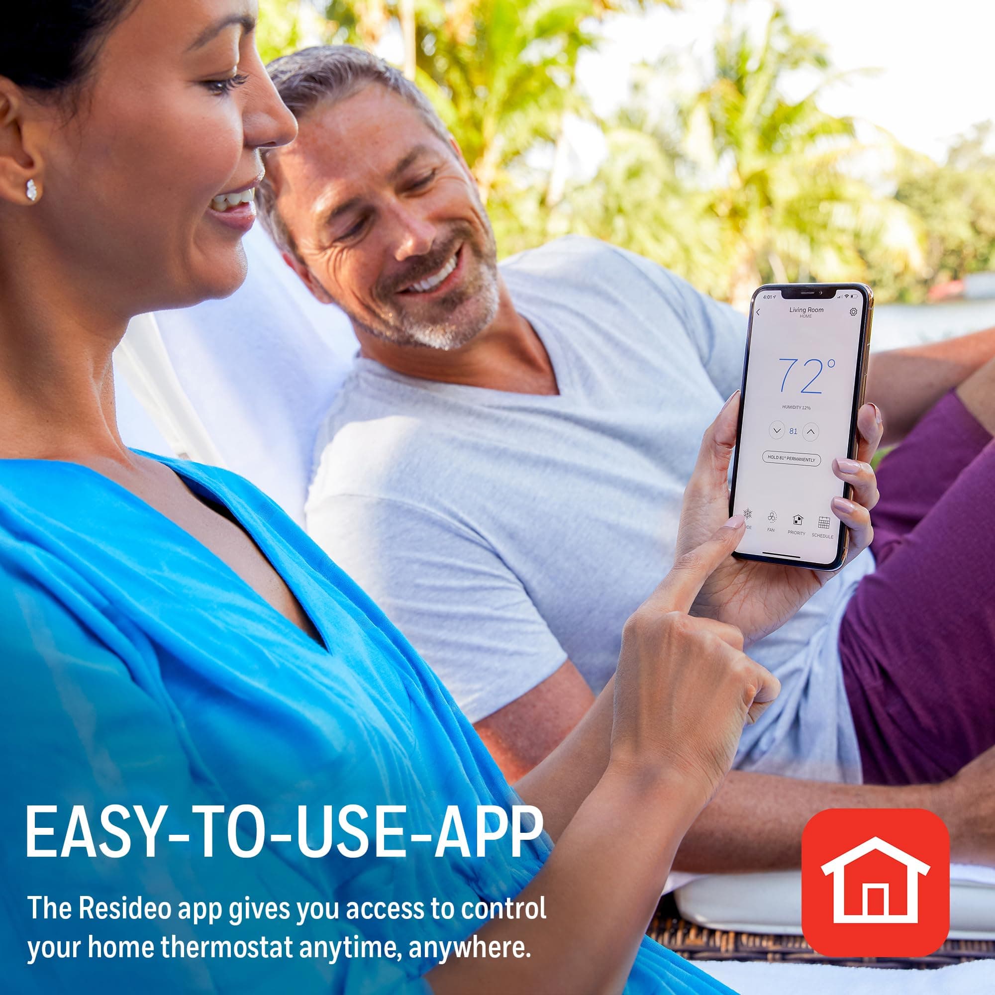 Honeywell Home T9 WIFI Smart Thermostat, Smart Room Sensor Ready, Touchscreen Display, Alexa and Google Assist - Image 7