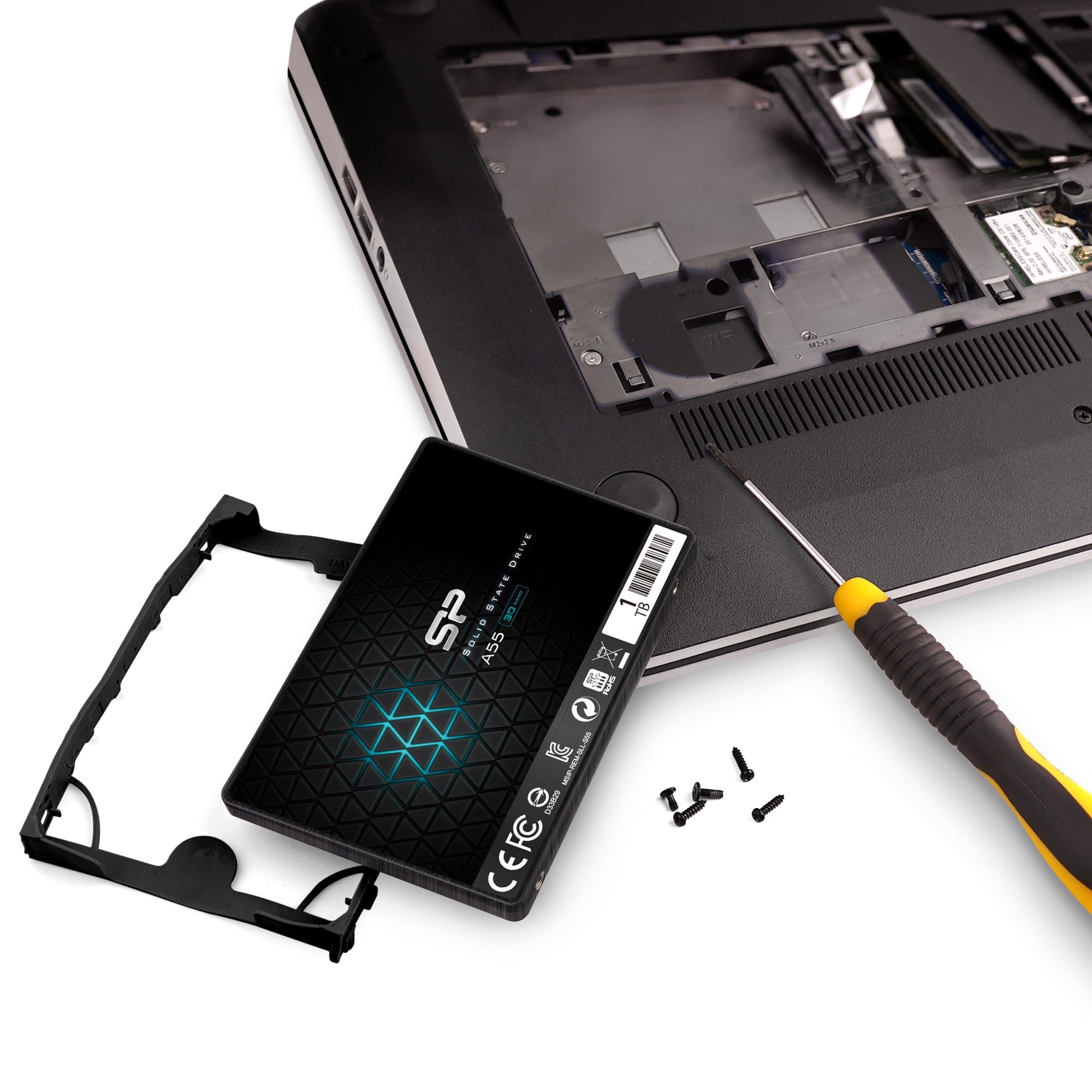 Silicon Power 1TB SSD 3D NAND A55 SLC Cache Performance Boost SATA III 2.5" 7mm (0.28") Internal Solid State Drive (SP001TBSS3A55S25) - Image 8