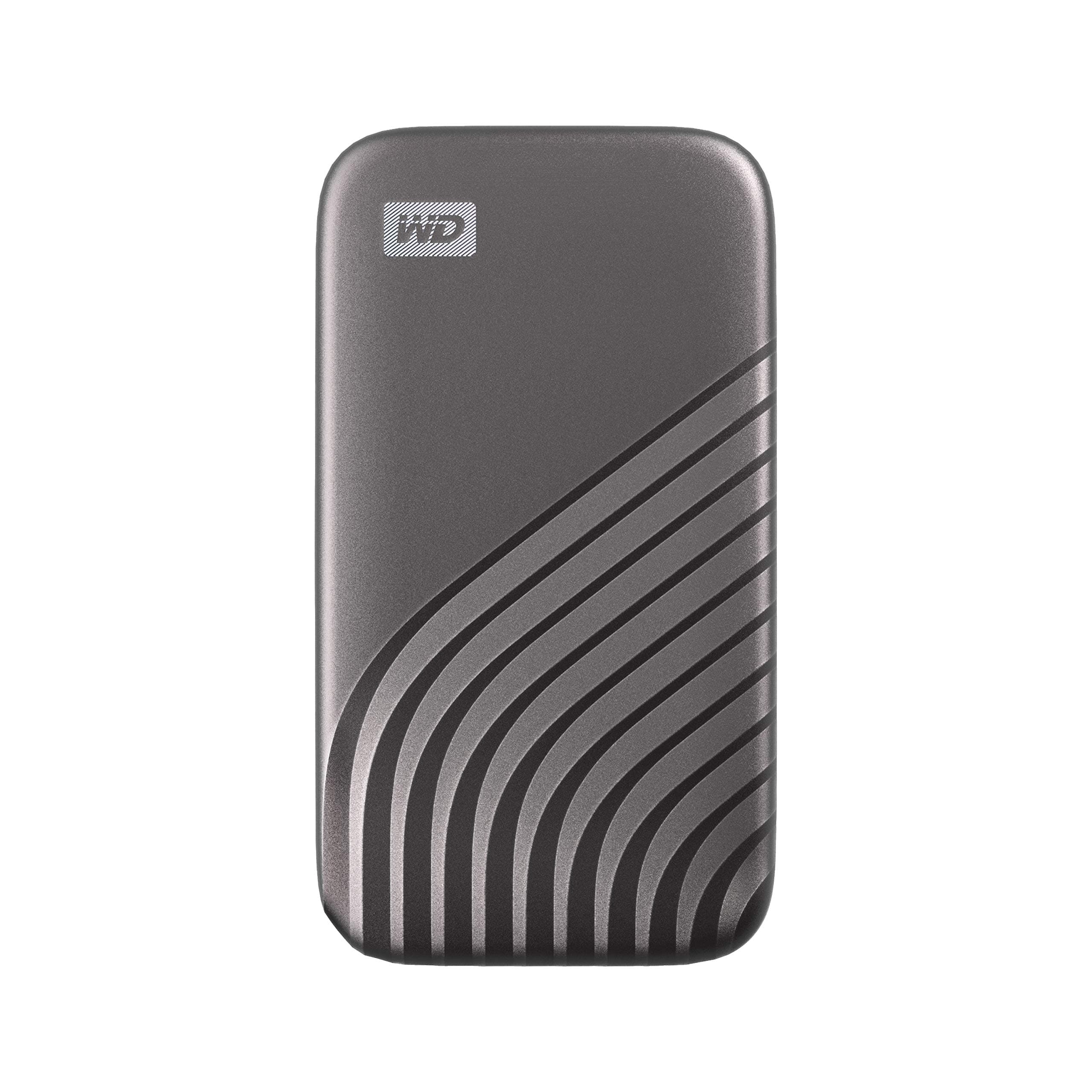 Western Digital 2TB My Passport SSD Portable External Solid State Drive, Gray, Sturdy and Blazing Fast, Password Protection with Hardware Encryption - WDBAGF0020BGY-WESN