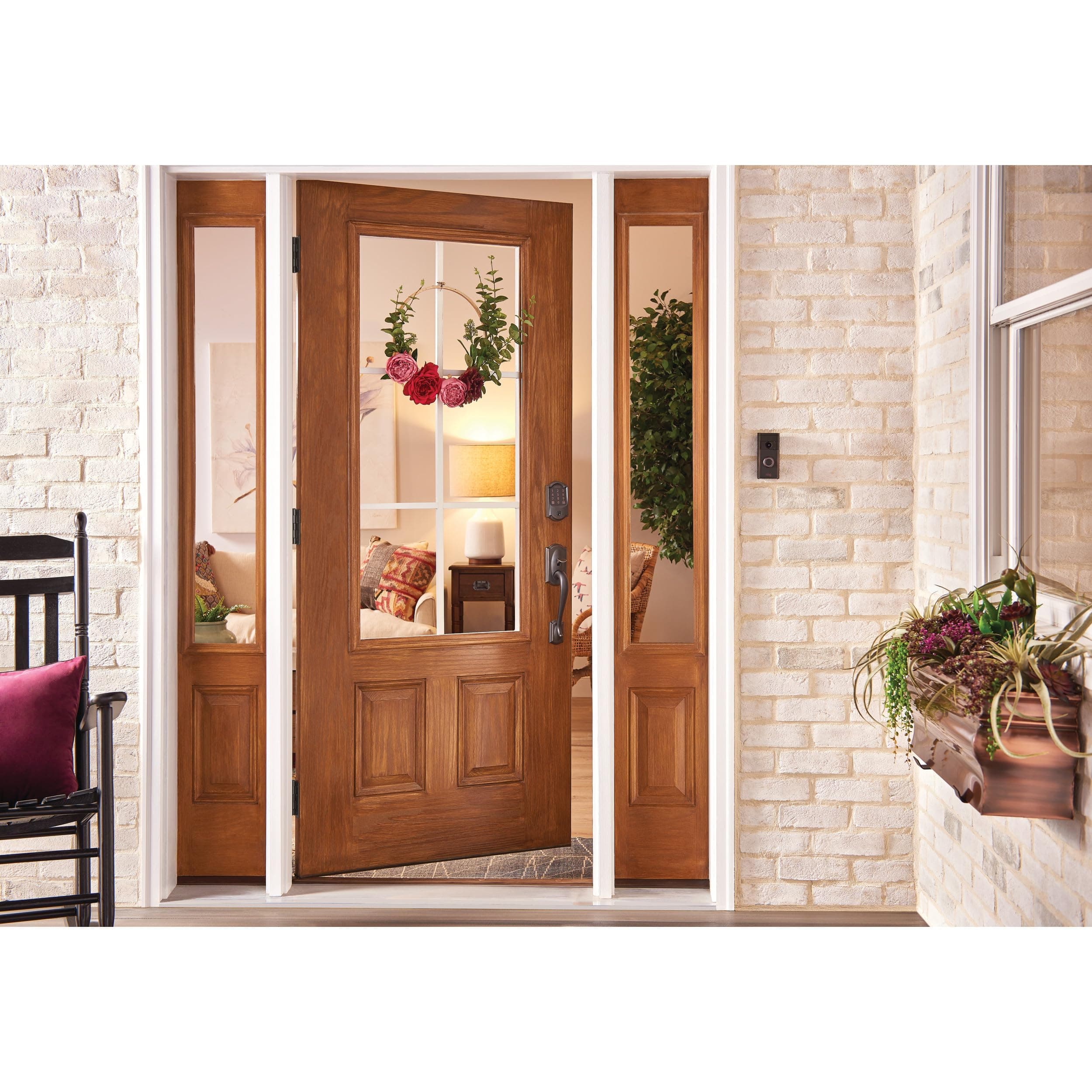 Schlage Encode Smart Wi-Fi Deadbolt Lock with Touchscreen Keypad, Keyless Front Door Entry, App Control, Alexa, Google Home and Airbnb Compatible, Aged Bronze, BE489WB CAM 716 - Image 6