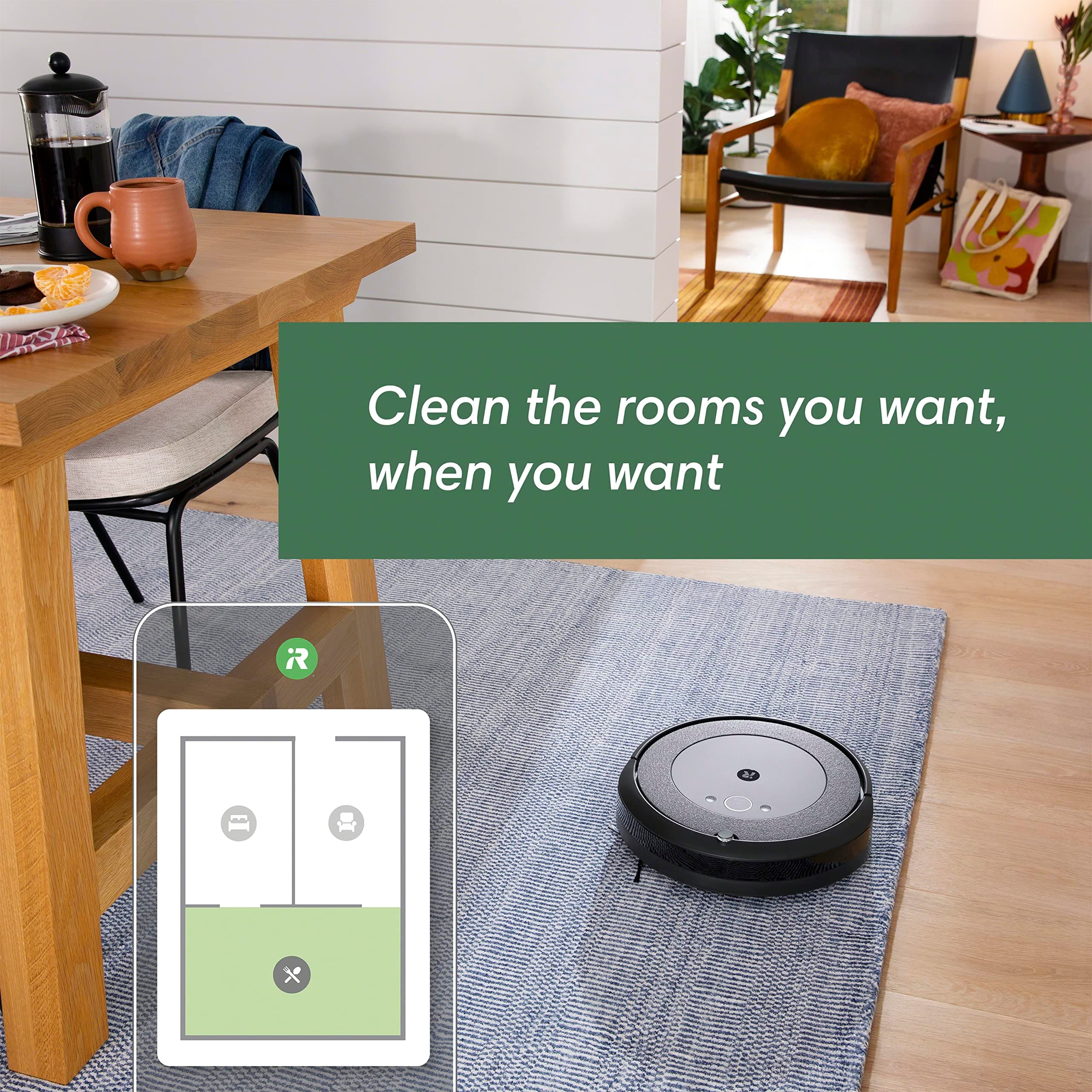 iRobot Roomba i3+ EVO (3550) Self-Emptying Robot Vacuum – Now Clean by Room with Smart Mapping, Empties Itself for Up to 60 Days, Works with Alexa, Ideal for Pet Hair, Carpets​, Roomba i3+ - Image 4