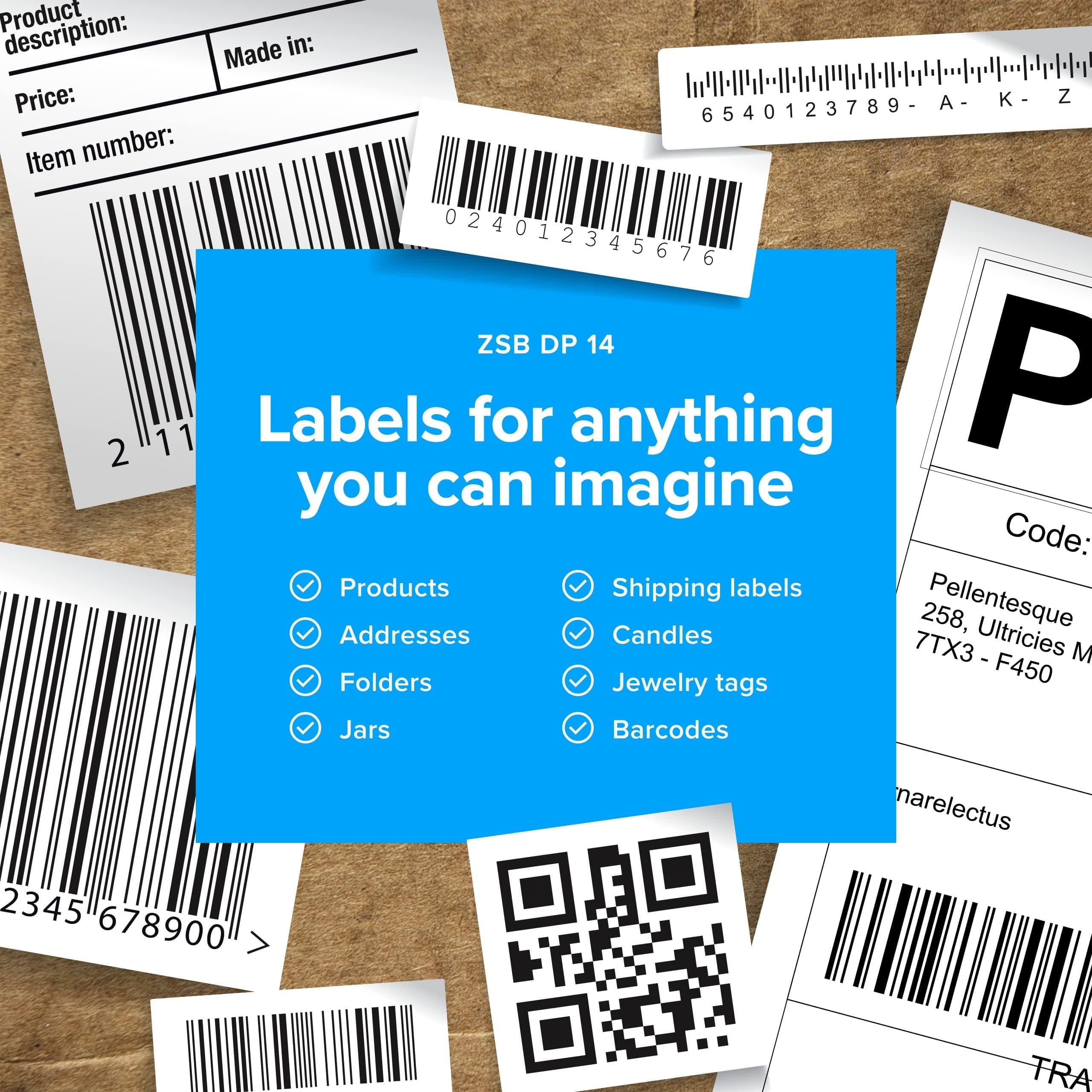 ZEBRA ZSB Series Thermal Label Printer - Wireless Label Printer for ZSB Cartridges - Compatible with UPS, USPS & FedEx - 4" Print Width - Image 6