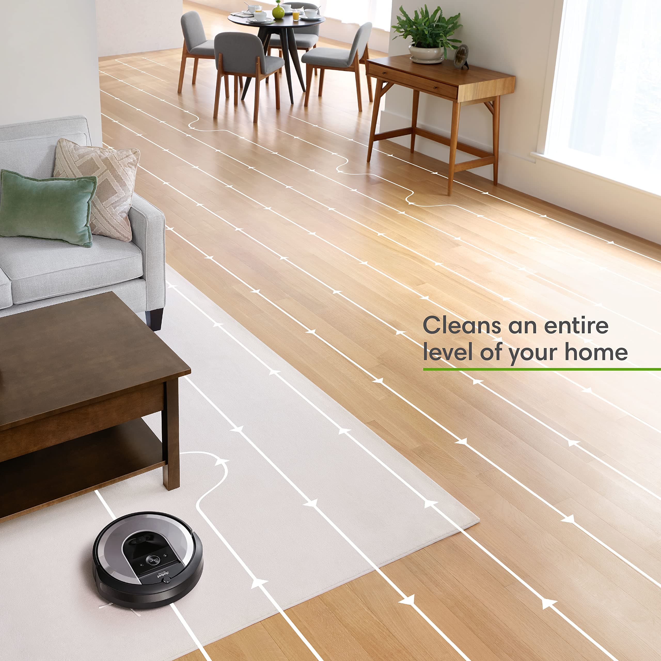iRobot Roomba i6+ (6550) Robot Vacuum with Automatic Dirt Disposal-Empties Itself for up to 60 Days, Wi-Fi Connected, Works with Alexa, Carpets, + Smart Mapping Upgrade - Clean & Schedule by Room - Image 3
