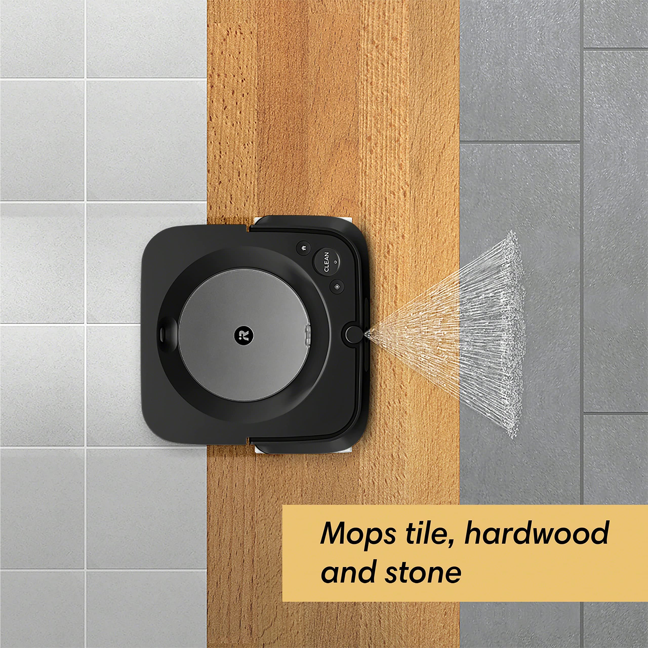 iRobot Braava Jet m6 6113 Ultimate Robot Mop - Wi-Fi Connected, Precision Jet Spray, Smart Mapping, Compatible with Alexa, Ideal for Multiple Rooms, Recharges and Resumes, Graphite - Image 3