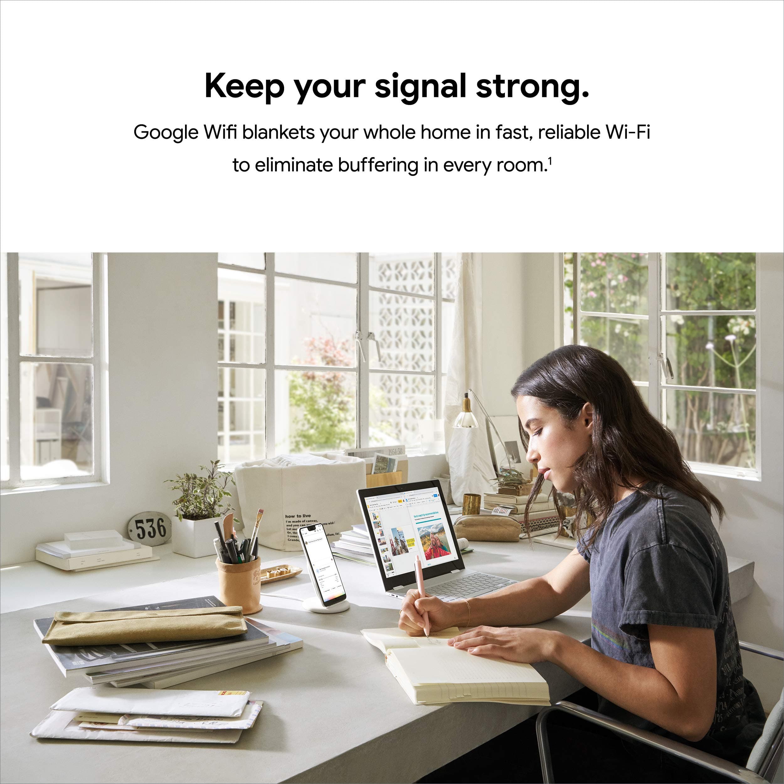 Google Wifi - AC1200 - Mesh WiFi System - Wifi Router - 4500 Sq Ft Coverage - 3 pack - Image 2