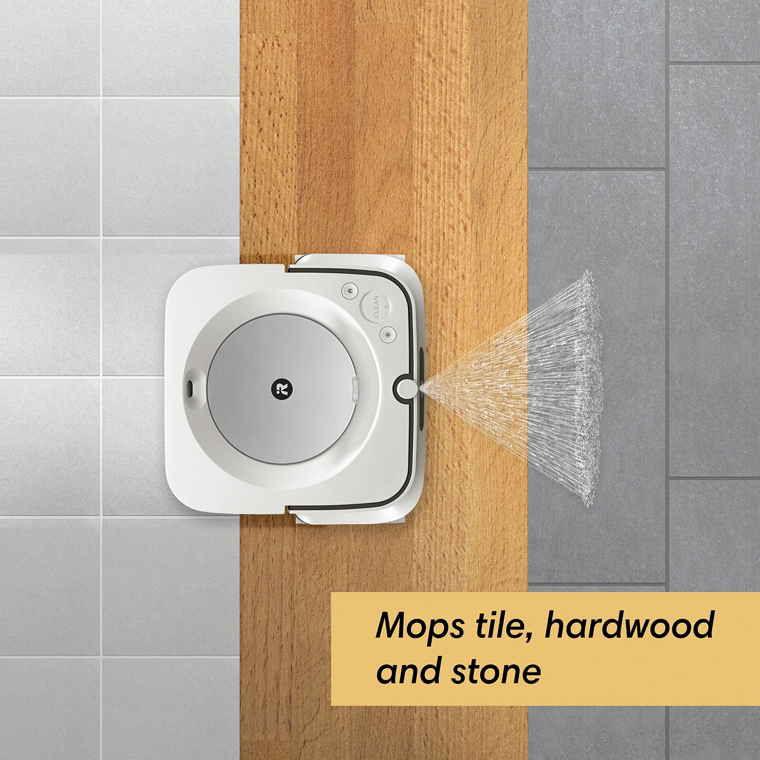 iRobot Braava Jet M6 (6110) Ultimate Robot Mop- Wi-Fi Connected, Precision Jet Spray, Smart Mapping, Works with Alexa, Ideal for Multiple Rooms, Recharges and Resumes, White - Image 6
