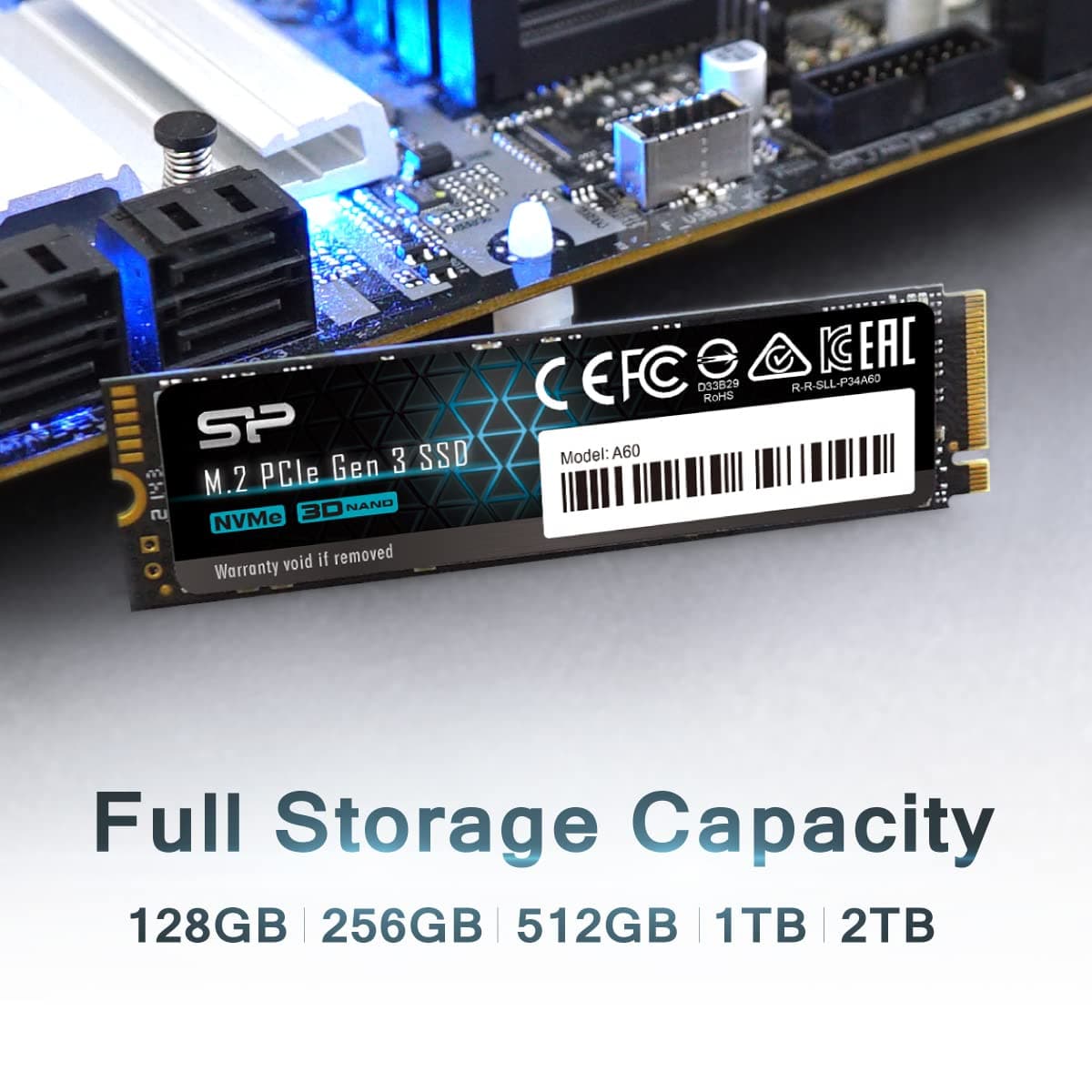Silicon Power 2TB NVMe M.2 PCIe Gen3x4 2280 SSD Solid State Drive (SP002TBP34A60M28) - Image 4