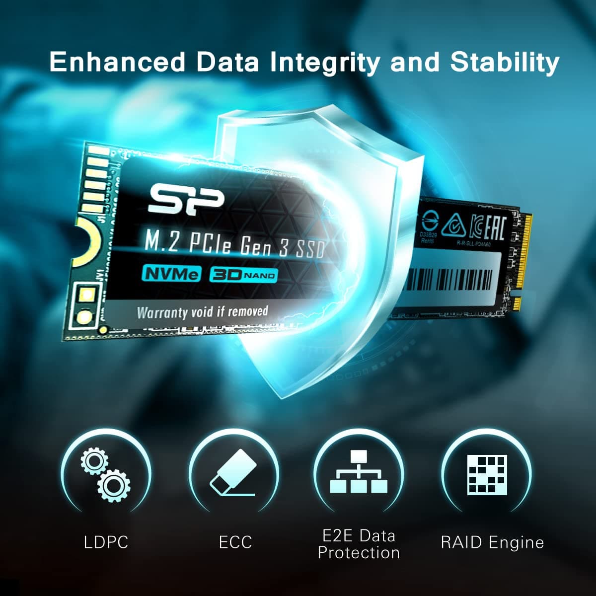 Silicon Power 2TB NVMe M.2 PCIe Gen3x4 2280 SSD Solid State Drive (SP002TBP34A60M28) - Image 6