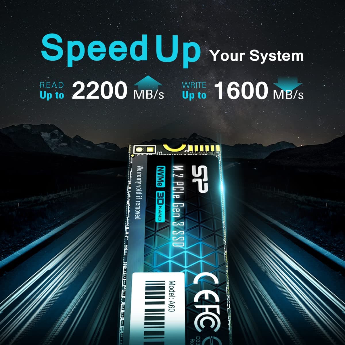 Silicon Power 2TB NVMe M.2 PCIe Gen3x4 2280 SSD Solid State Drive (SP002TBP34A60M28) - Image 2