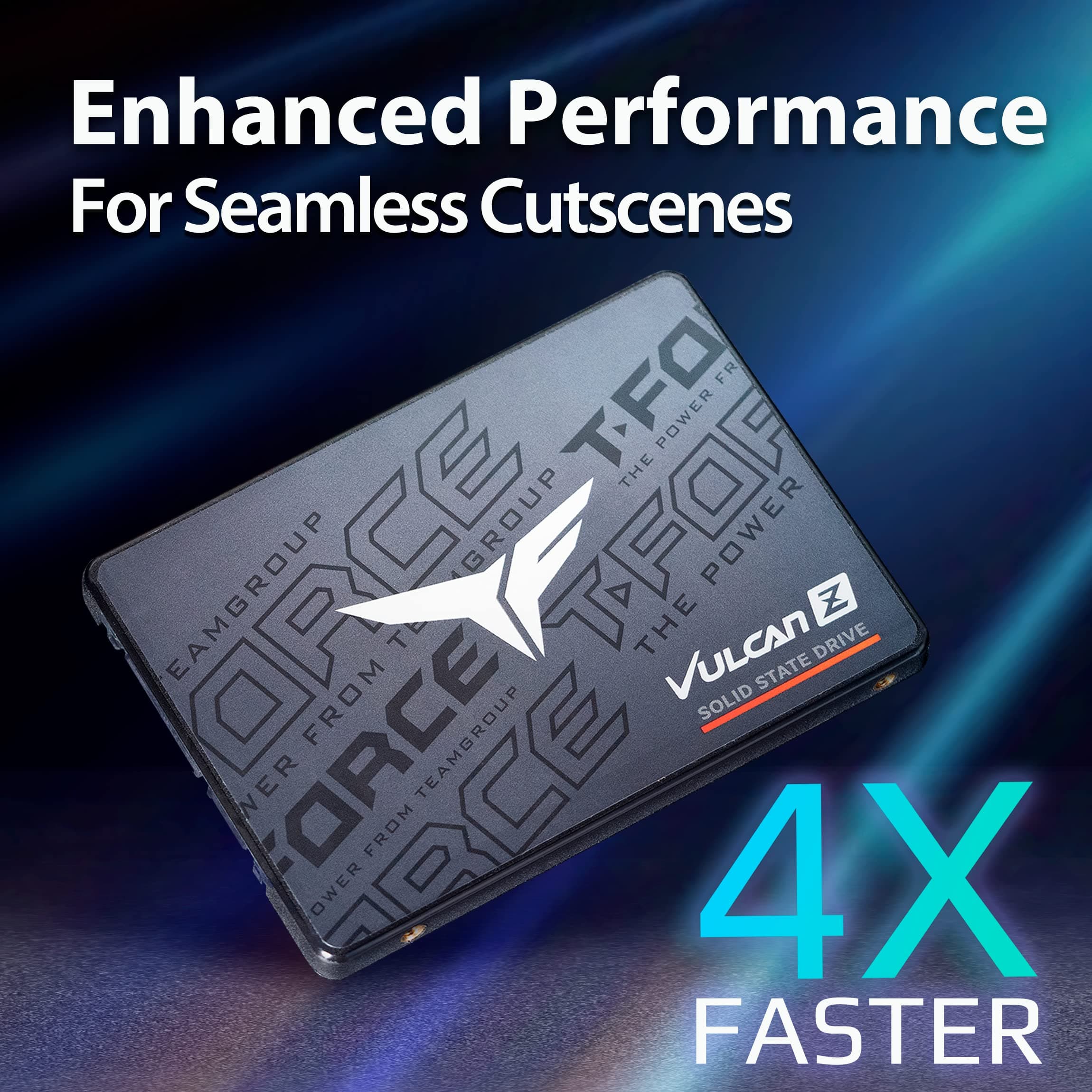TEAMGROUP T-Force Vulcan Z 2TB SLC Cache 3D NAND TLC 2.5 Inch SATA III Internal Solid State Drive SSD (R/W Speed up to 550/500 MB/s) T253TZ002T0C101 - Image 4