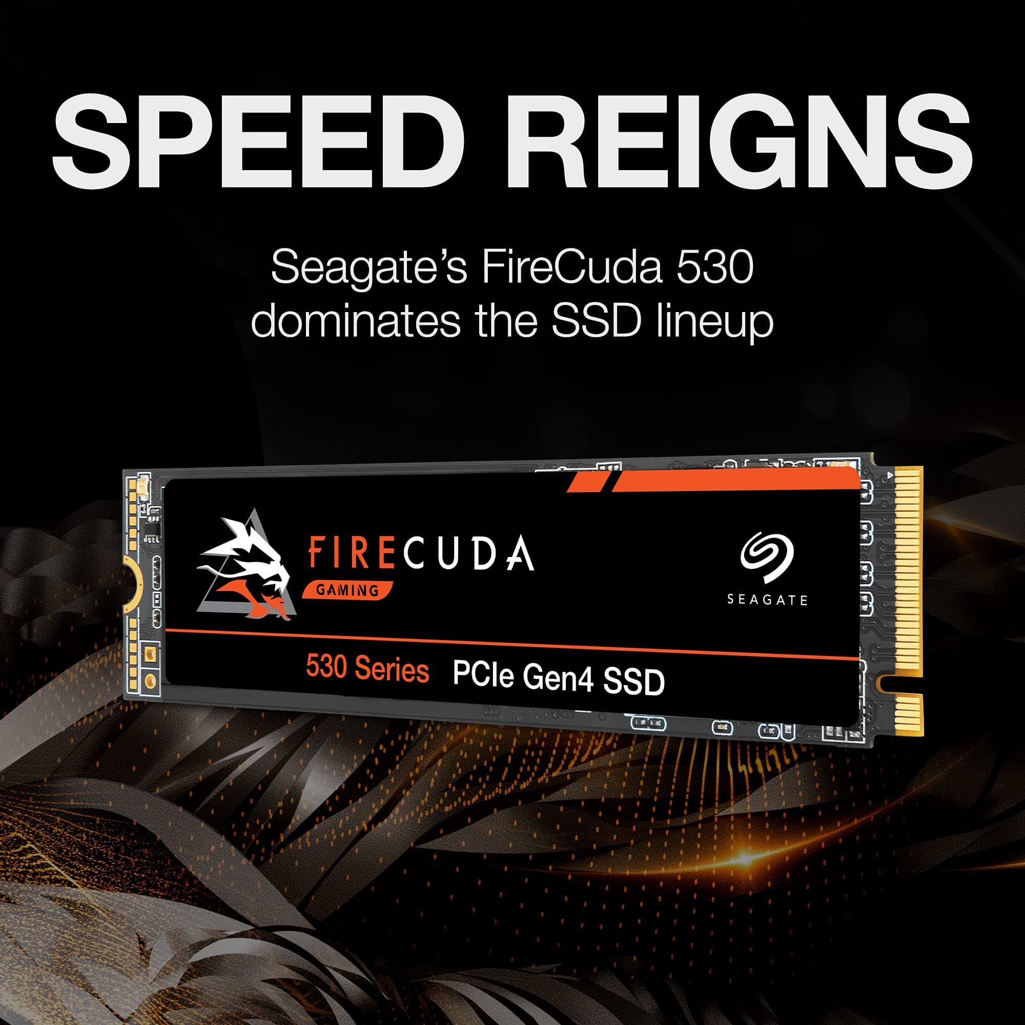 Seagate FireCuda 530 1TB M.2 PCIe Gen4 NVMe SSD - 7300 MB/s, PS5 Compatible, 1275 TBW, 3yr Rescue - Image 2