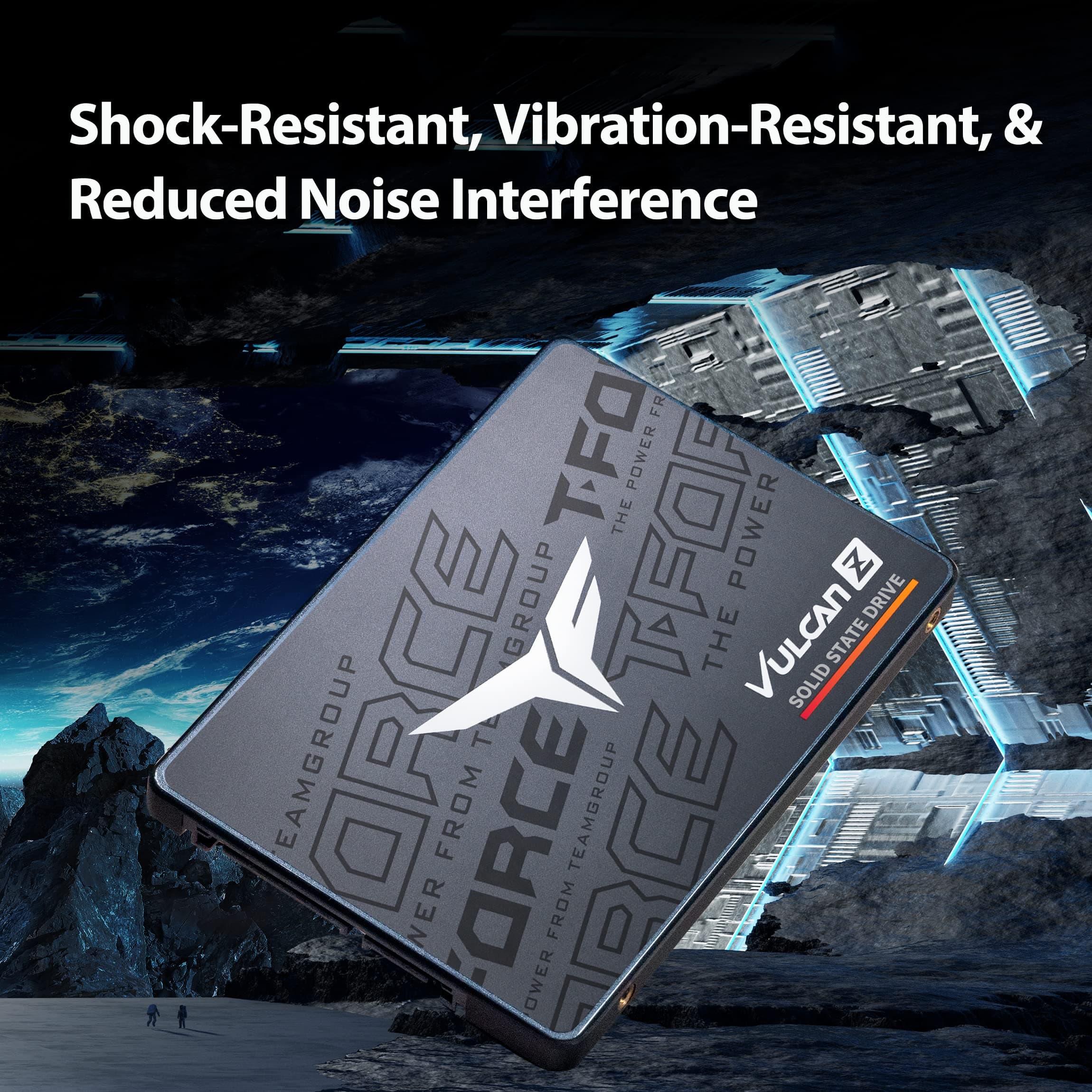 TEAMGROUP T-Force Vulcan Z 2TB SLC Cache 3D NAND TLC 2.5 Inch SATA III Internal Solid State Drive SSD (R/W Speed up to 550/500 MB/s) T253TZ002T0C101 - Image 5
