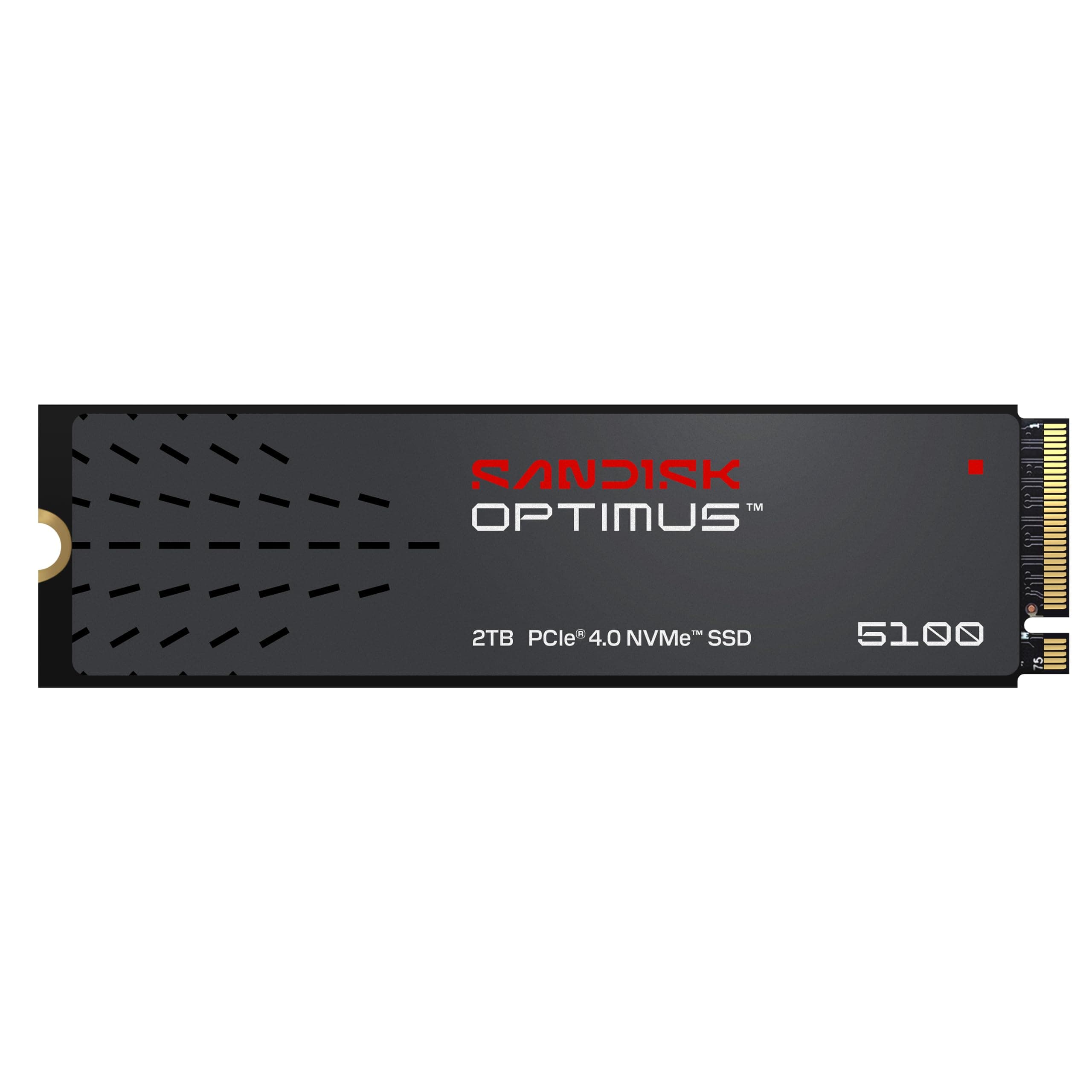 SANDISK 2TB Optimus 5100 NVMe SSD - PCIe 4.0 x4, M.2 2280, Up to 7,100 MB/s Read Speed - SDSP51200TAN