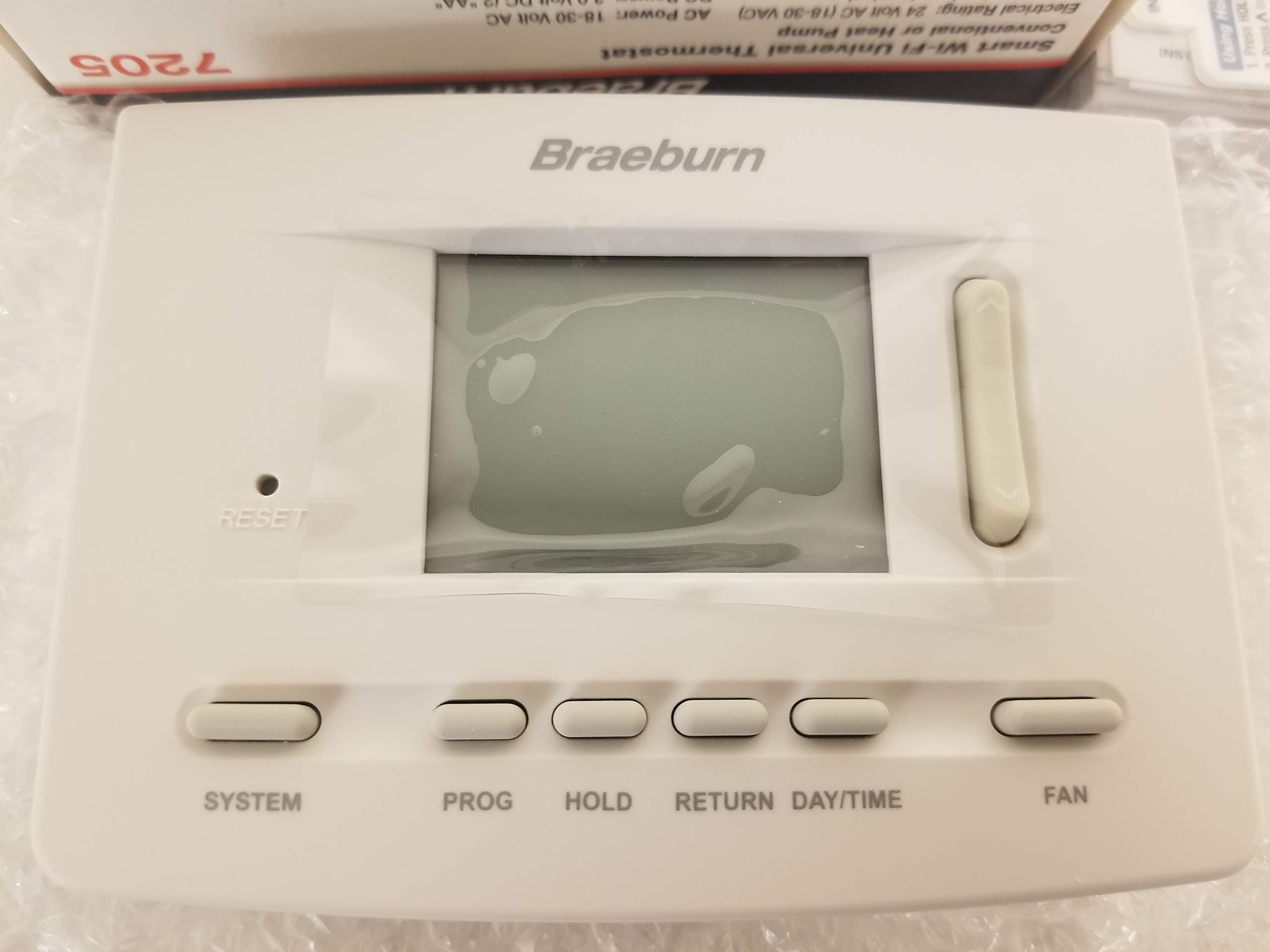 Braeburn 7205 Digital Programmable Wi-Fi Thermostat, White - Image 4