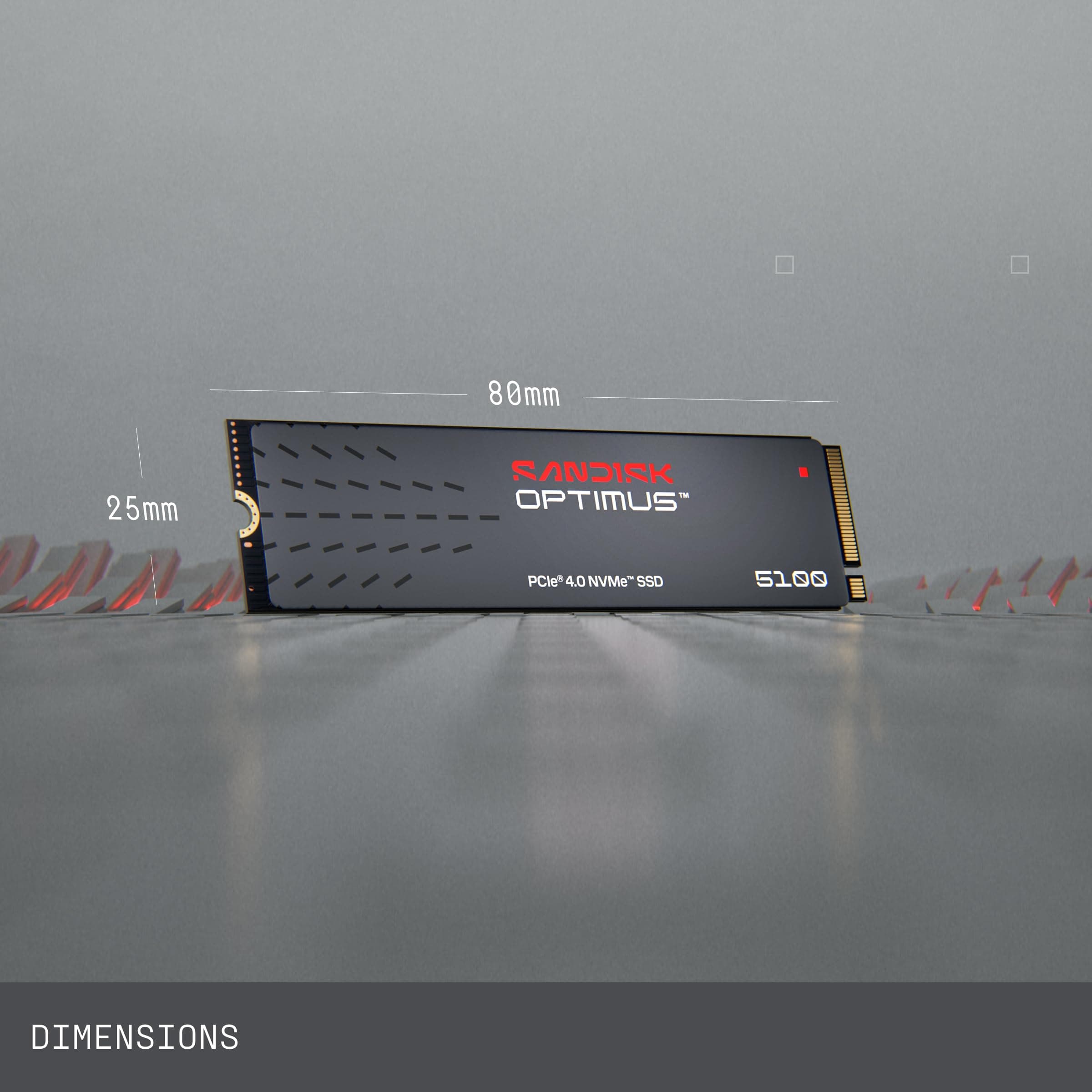 SANDISK 2TB Optimus 5100 NVMe SSD - PCIe 4.0 x4, M.2 2280, Up to 7,100 MB/s Read Speed - SDSP51200TAN - Image 7