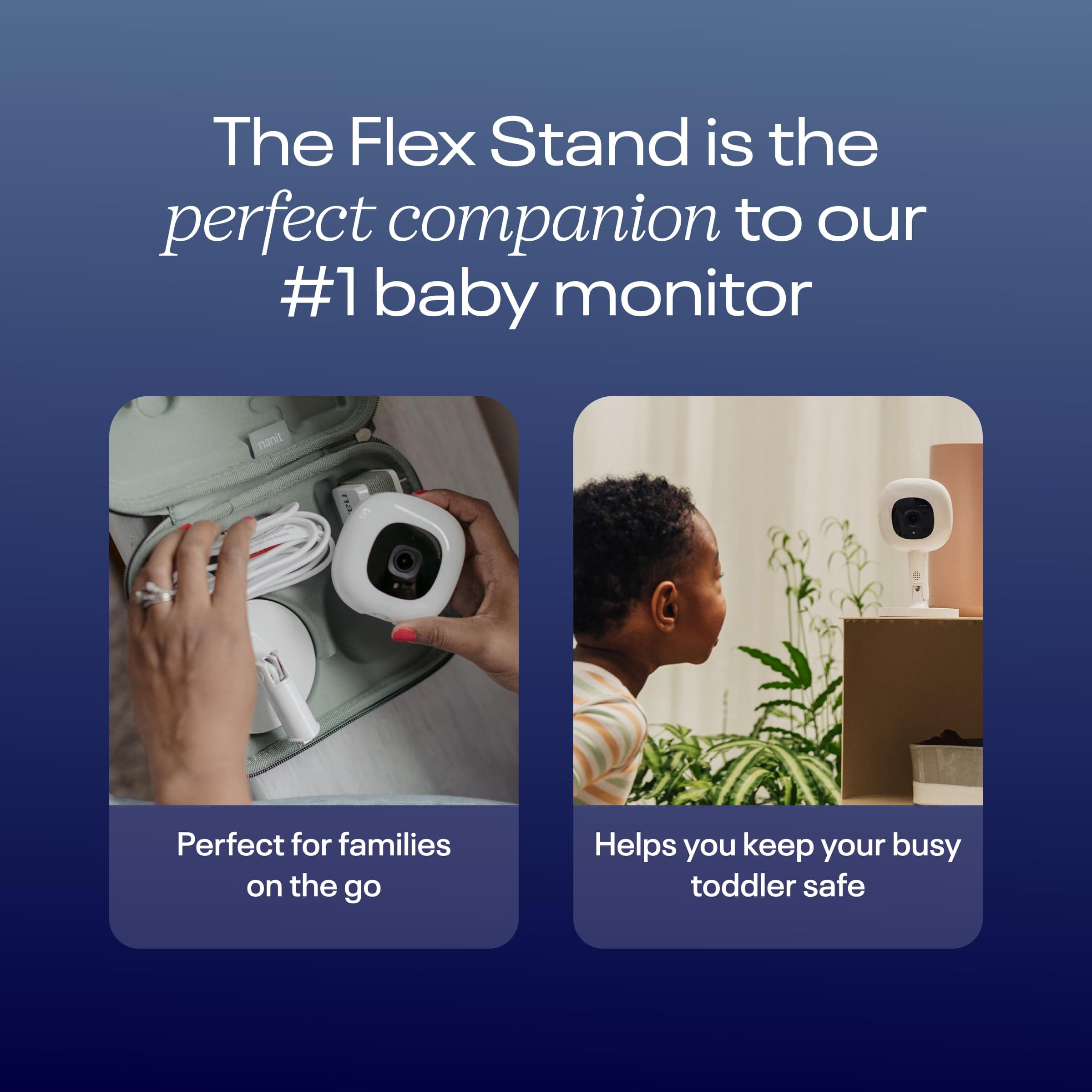 Nanit Pro Smart Baby Monitor & Flex Stand - 1080p Wi-Fi Video Camera, 2-Way Audio, Sound/Motion/Cry Notifications, Night Vision, and Breathing Band - Image 5
