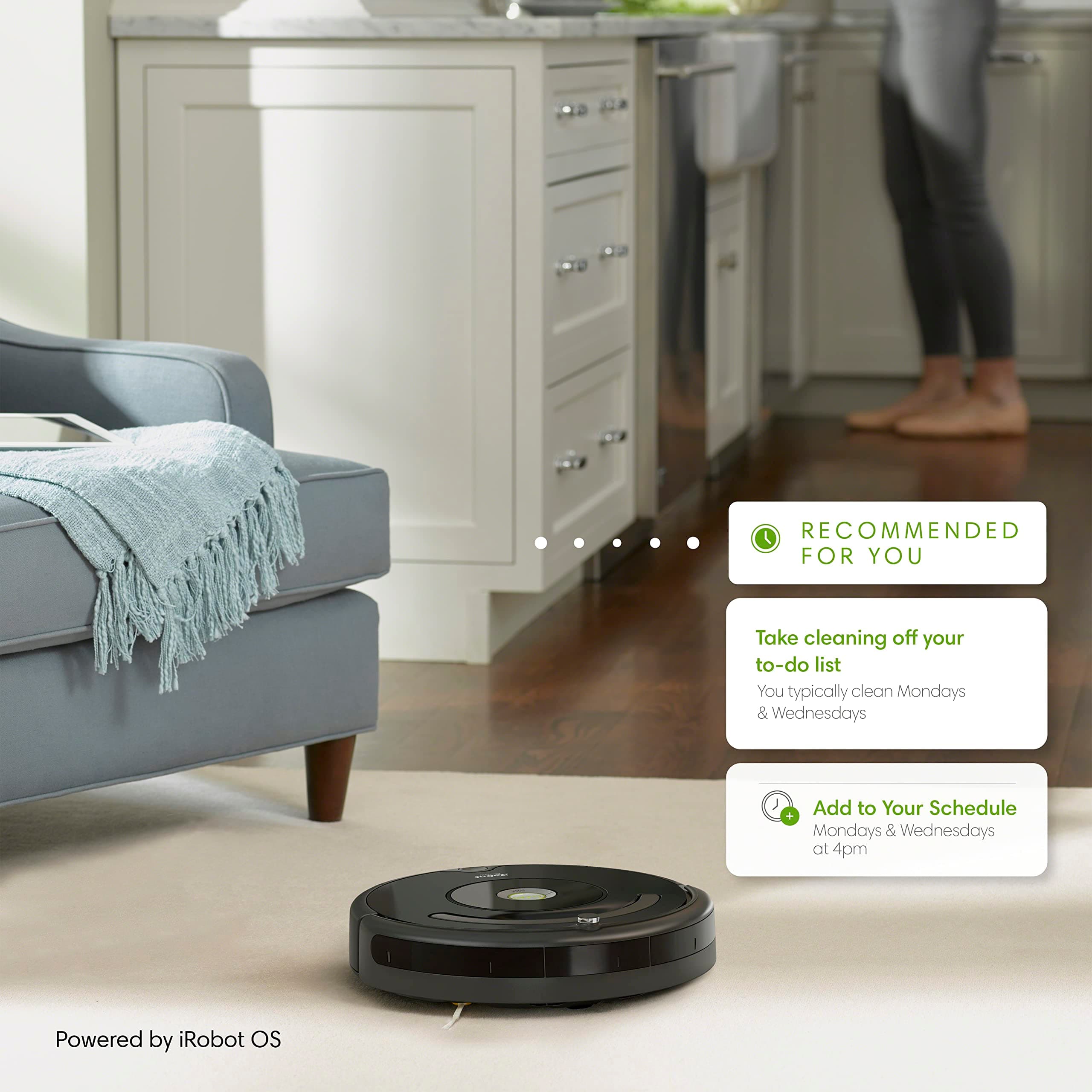 iRobot Roomba 675 Robot Vacuum - Easy to use, Power-Lifting Suction, Multi-Surface Cleaning, Smart Navigation Cleans in Neat Rows, Self-Charging, Alexa - Image 4