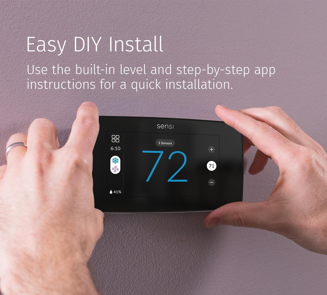 Sensi Touch 2 Smart Thermostat Wi-Fi, Alexa, Energy Star Certified, ST76 - Image 6