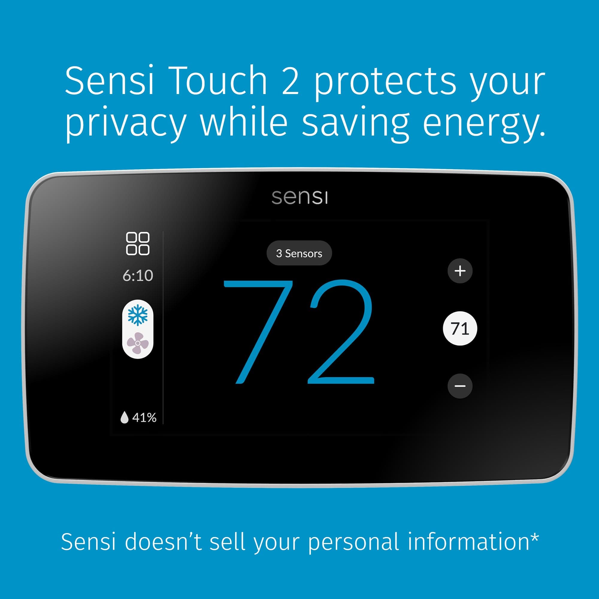 Sensi Touch 2 Smart Thermostat Wi-Fi, Alexa, Energy Star Certified, ST76 - Image 5