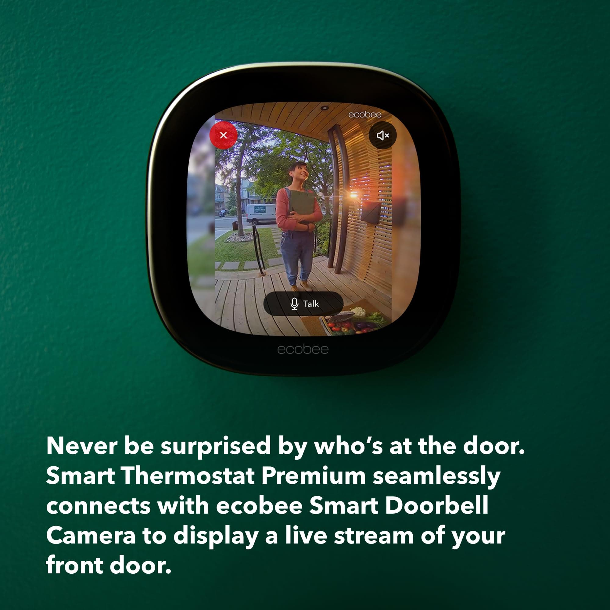 ecobee Smart Thermostat Premium - WiFi, Siri & Alexa Built-In, Smart Sensor - Image 4