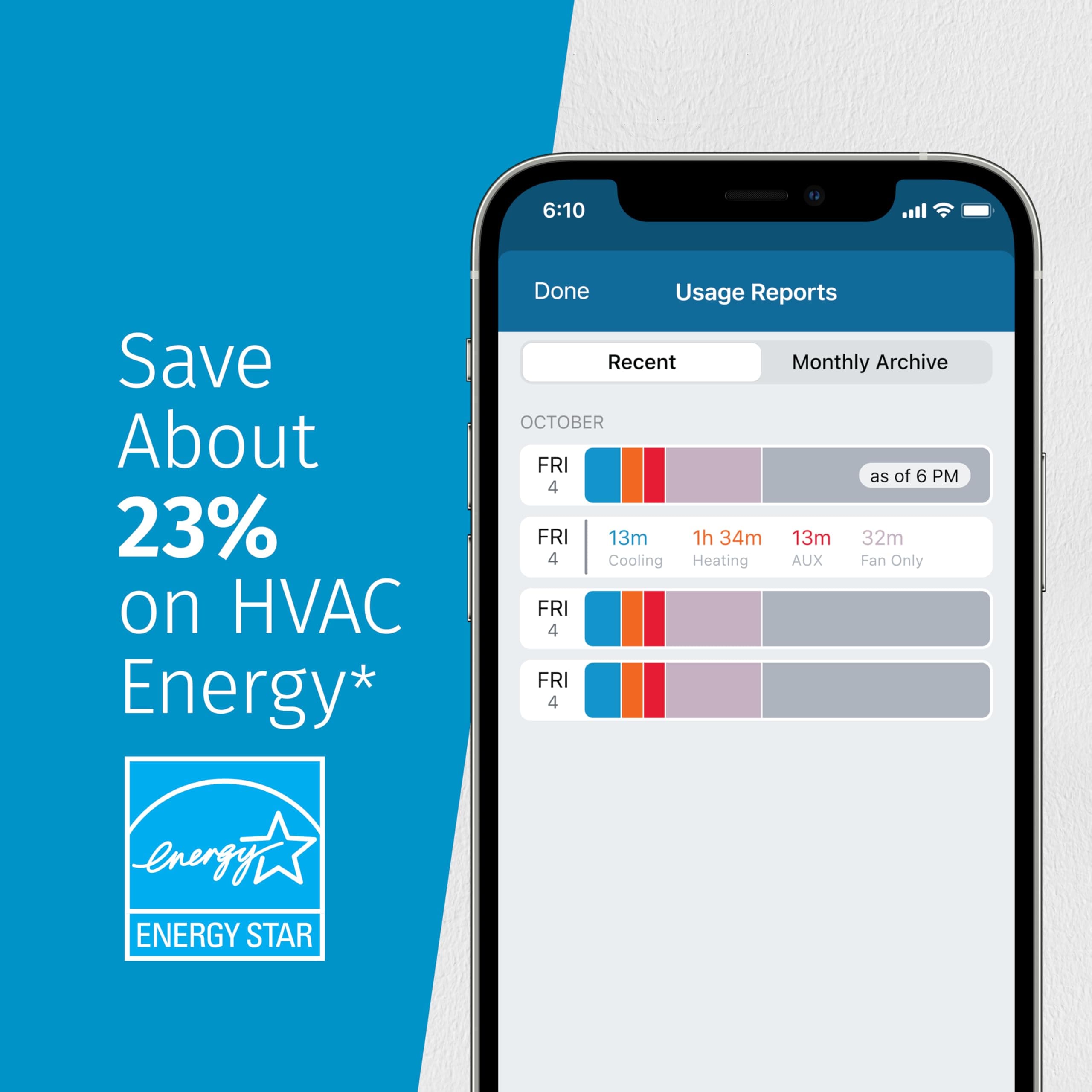 Sensi Touch 2 Smart Thermostat Wi-Fi, Alexa, Energy Star Certified, ST76 - Image 8