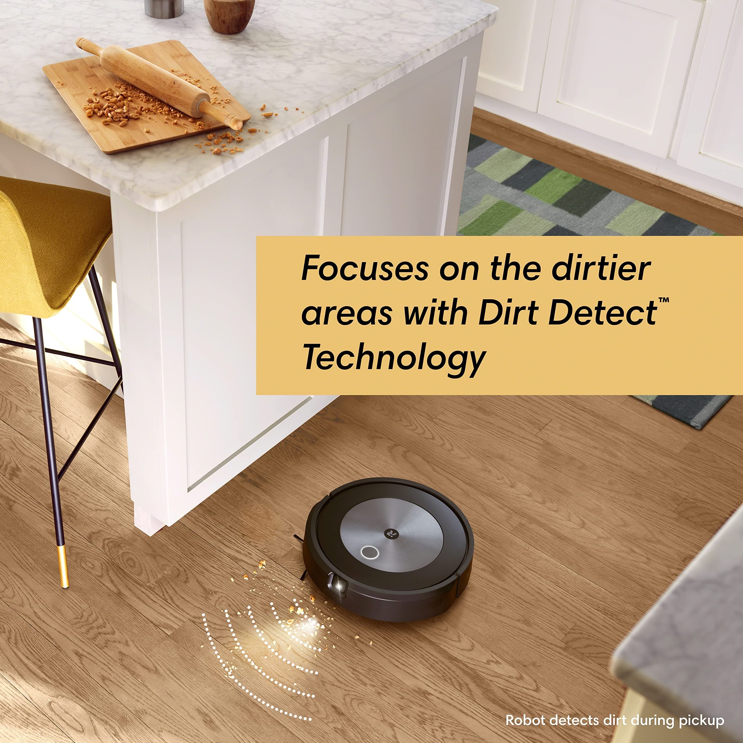 iRobot Roomba j7 (7150) Wi-Fi Connected Robot Vacuum - Identifies and avoids Obstacles Like pet Waste & Cords, Smart Mapping, Works with Alexa, Ideal for Pet Hair, Carpets, Hard Floors, Roomba J7 - Image 4